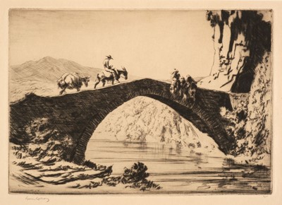 Lot 355 - Lindsay (Lionel, 1874-1961). A bridge Estremadura, 1926