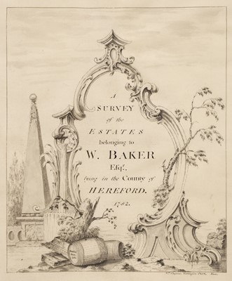 Lot 45 - Herefordshire - Estate Survey. A Survey of the Estates belonging to W. Baker..., Herefordshire, 1782