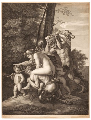 Lot 125 - Blot (Maurice, 1753-1818). Voyage de Faunes, Satyres et d'Hamadryades, after Poussin, 1816, etching