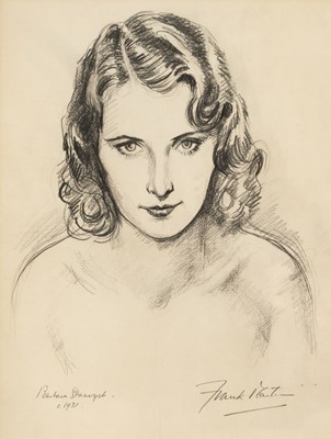 Lot 292 - Martin (Frank, 1921-2005). Studies of Barbara Stanwyck, pencil drawing