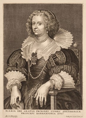 Lot 56 - Lommelin (Adriaen, circa 1687- circa 1677). Marie de Barbancon, Princess of Arenberg, circa 1645