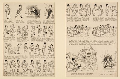 Lot 171 - Bateman (Henry Mayo, 1887-1970). The Architect, strip cartoon, 1921, pen and ink