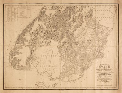 Lot 148 - New Zealand. Spreat (W. W. J.). Map of the Province of Otago..., 1866