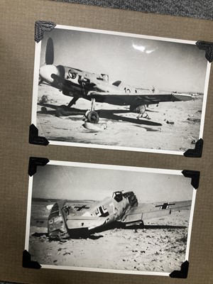 Lot 262 - RAF Photographs. A WWII RAF Middle East photograph album and first day covers
