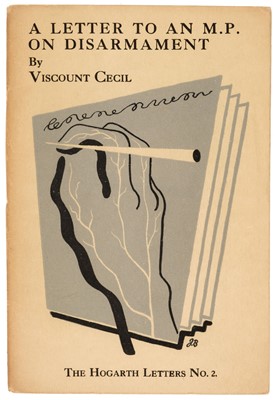 Lot 56 - Cecil [R.]. A Letter to an M.P. on Disarmament. Leonard & Virginia Woolf at the Hogarth Press, 1931