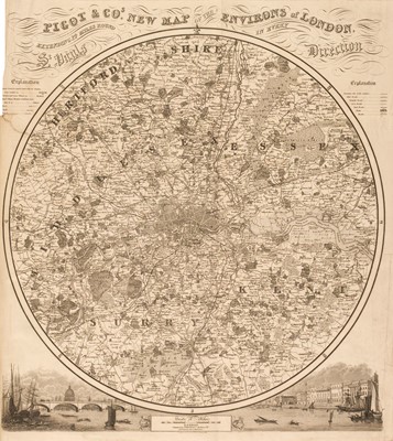 Lot 81 - Pigot (J. & Co.). Pigot & Co.'s British Atlas Comprising the Counties of England..., circa 1840