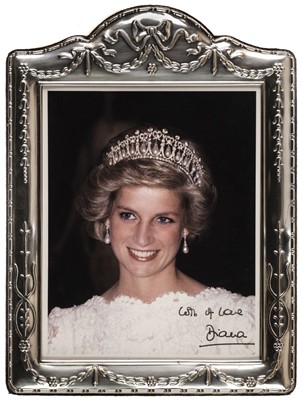 Lot 148 - Diana (1961-1997), Princess of Wales. Photograph Signed, ‘Diana’, [1985]