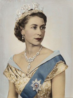 Lot 111 - Wilding (Dorothy, 1893-1976). Portrait of Queen Elizabeth II, 1952