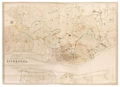 Lot 172 - Liverpool. Bennison (Jonathan), Map of the Town and Port of Liverpool..., 1835