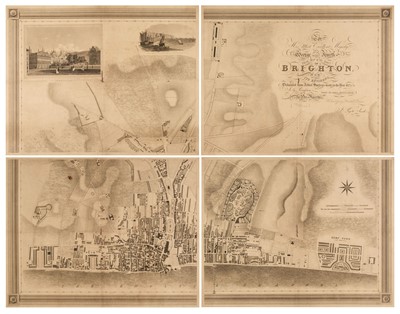 Lot 138 - Brighton. Pigott Smith (J.), ..., Map of the Town of Brighton and its Environs..., 1826