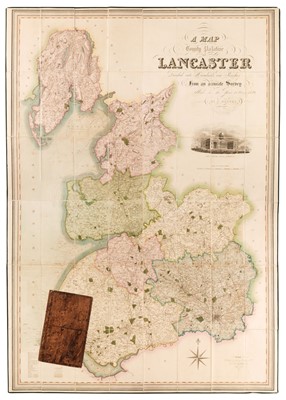 Lot 168 - Lancashire. Hennet (G.). A Map of the County Palatine of Lancaster, 1830