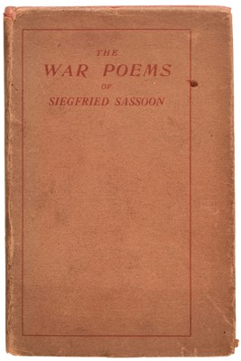 Lot 86 - Sassoon (Siegfried). The War Poems of Siegfried Sassoon, 1st ed., 1919