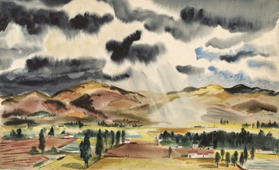 Lot 243 - Stevenson (A. Brockie, 1919-2009). Huancayo, Peru, Feb 1949, watercolour