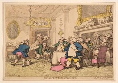 Lot 173 - Rowlandson (Thomas). Dissappointed Epicures, May 30th 1809