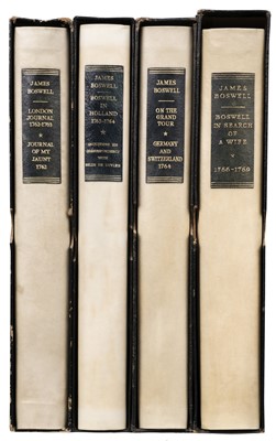 Lot 405 - Boswell (James). Yale Editions of the Private Papers of James Boswell, 4 volumes, 1951-57