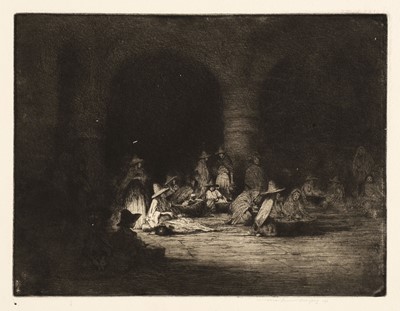 Lot 238 - Menpes (Mortimer Luddington, 1855-1938). Mexican Women, etching on wove paper