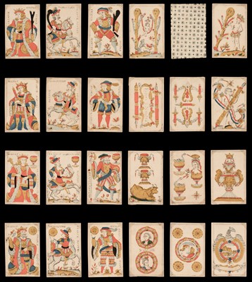 Lot 340 - French playing cards. Aluette pack, Nantes: Roinè (Père & Fils Jeune) and DuMoutier, circa 1820