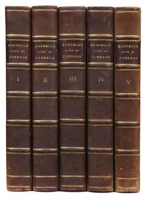 Lot 49 - Boswell (James). The Life of Samuel Johnson..., 5 volumes, London, 1811