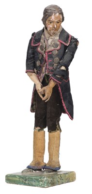 Lot 350 - Figurine. A clothed articulated male mannequin, probably Continental, late 18th century