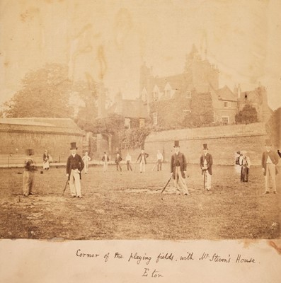 Lot 41 - Early cricket photograph. A photograph album compiled by George Dunbar Whatman, c. 1860-63