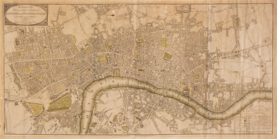 Lot 177 - London. Wallis (John, publisher). Wallis's Plan of the Cities of London and Westminster 1797