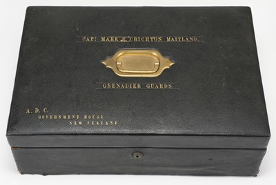 Lot 32 - Grenadier Guards. An Edwardian military documents box - Colonel M.E.M.C. Maitland, C.V.O., D.S.O.