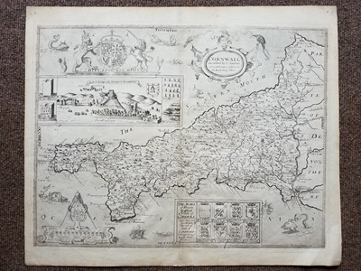 Lot 147 - Cornwall. Saxton (Christopher & Lea Philip). Cornwall, circa 1694