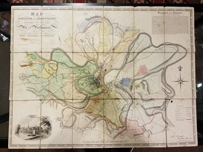 Lot 117 - Staffordshire. Greenwood (C.). Map of the County of Stafford from Actual Survey..., 1820