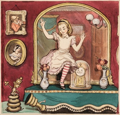 Lot 507 - Goodall (John Strickland, 1908-1996). Alice in Wonderland, watercolour with pen and ink