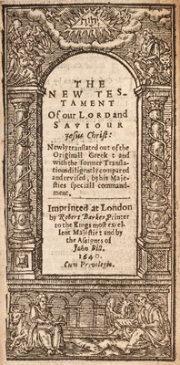 Lot 296 - New Testament [English]. The New Testament of our Lord and Saviour Jesus Christ..., 1640