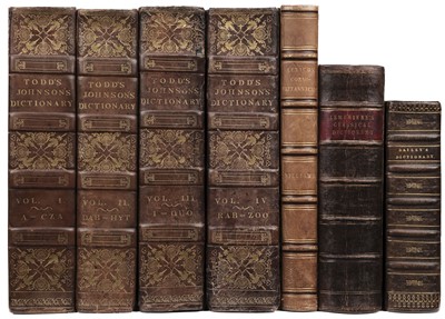 Lot 353 - Johnson (Samuel). Dictionary of the English Language, 4 volumes, 1818