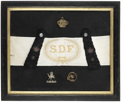 Lot 104 - Sudan Defence Force. A collection of mementoes belonging to "Brigadier" S.T. Goode