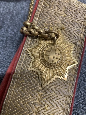 Lot 81 - Military Belts. An Edwardian belt of the 9th Lancers and other belts