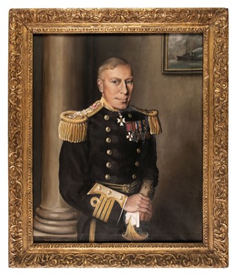 Lot 166 - Bridges. Steegman (Philip, 1903-1952). Portrait of Rear Admiral Henry Dalrymple Bridges C.V.O., D.S.O