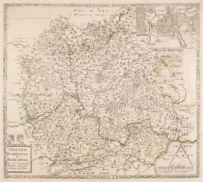 Lot 189 - Oxford, Bucks & Berks. Saxton (C. & Lea P.),  Oxford, Buckingham & Bark - Shire, [1695 - 1770]