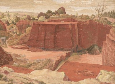 Lot 196 - Hawes (Meredith William, 1905-1999). Red Sand Quarry - Kidderminster