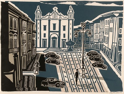 Lot 287 - Bawden (Edward 1903-1989). Four colour lithographs from Bawden in Portugal, 1962