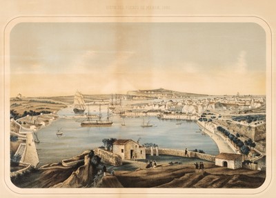 Lot 229 - Menorca. Vista del Puerto de Mahon, 1860