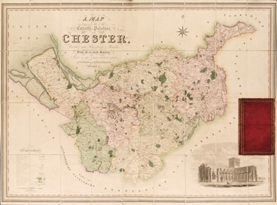 Lot 145 - Cheshire. Swire (W. & Hutchings W. F.). A Map of the County Palatine of Chester..., July 1st 1830