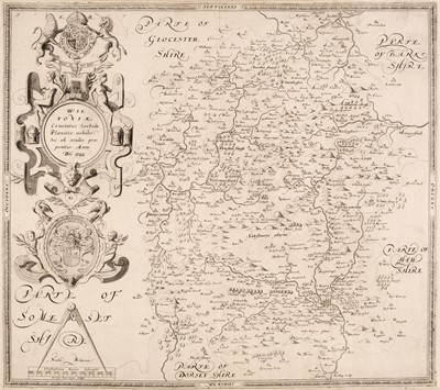 Lot 199 - Wiltshire. Saxton (Christopher & William Web). Wiltoniae Comitatus..., Anno Dñi 1642