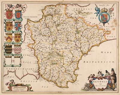 Lot 149 - Devon. Blaeu (Johannes). Devonia vulgo Devonshire. [Amsterdam] circa 1646