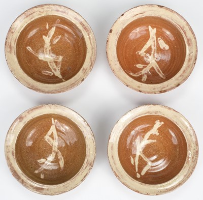 Lot 388 - Dodd (Mike, 1943-). A set of four early earthenware bowls