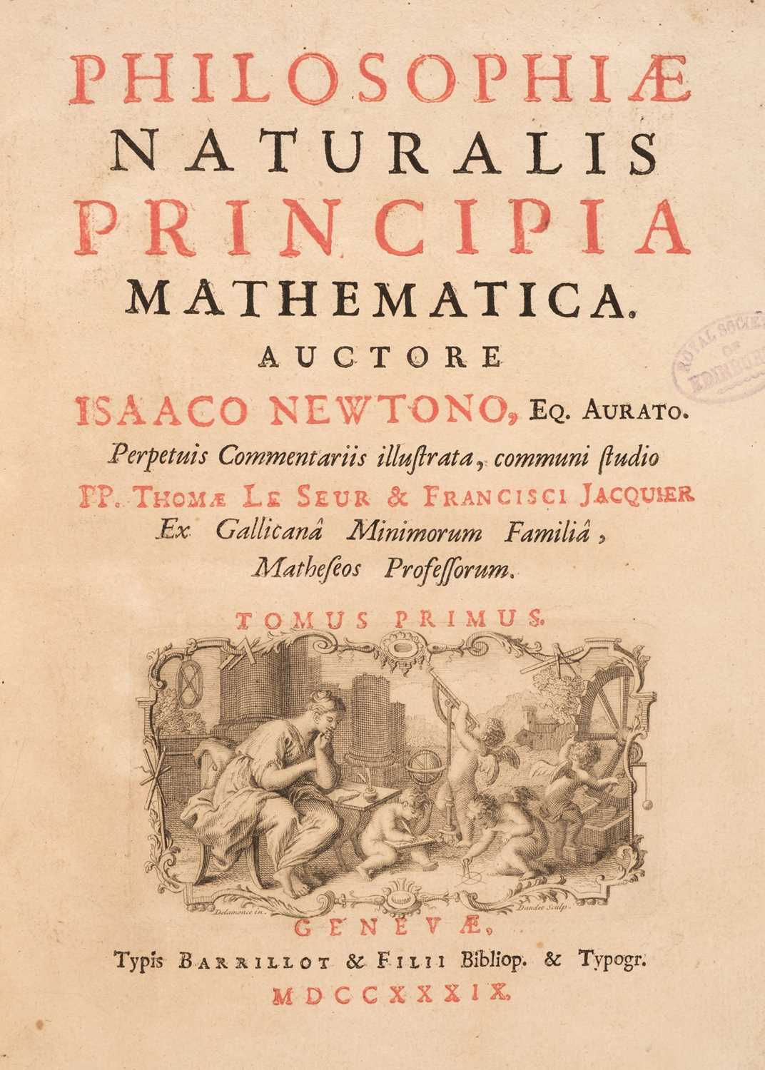 Lot 323 - Newton (Isaac). Philosophiae Naturalis