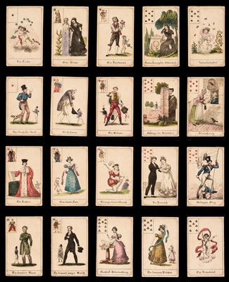 Lot 347 - German playing cards. Wahrsag Spiel Fur Damen, Stuttgart: F.G. Schulz, circa 1830