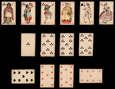 Lot 357 - Translucent playing cards. Erotic translucent deck, France or Germany?, circa 1865