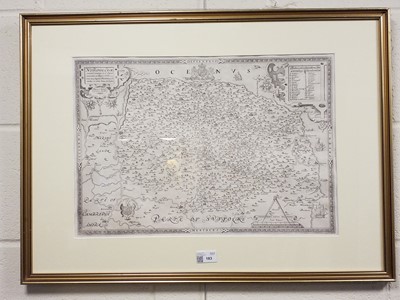 Lot 183 - Norfolk. Saxton (Christopher / Webb William), Norfolciae comitatus continens..., 1642