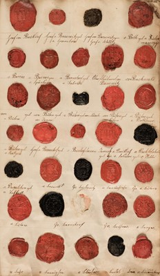 Lot 355 - Wax Seals. A collection of approximately 480 wax seals, early 19th-century