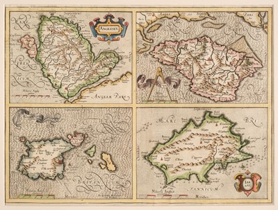 Lot 139 - British Islands. Mercator (G.) Anglesey, Garnesay, Jarsay & Wight Vectis olim, circa 1620