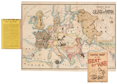 Lot 154 - Europe. Onwyn (Thomas), Comic Map of the Seat of the War with Entirely New Features, 1854