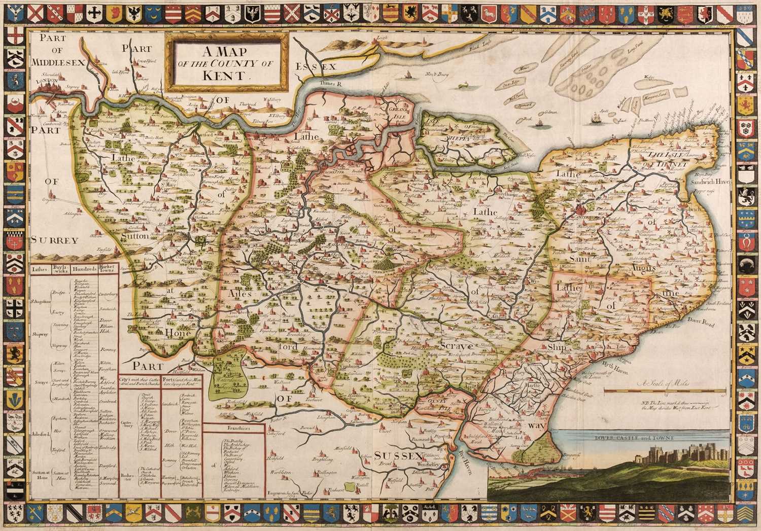 Lot 167 - Kent. Harris (John), A Map of the County of